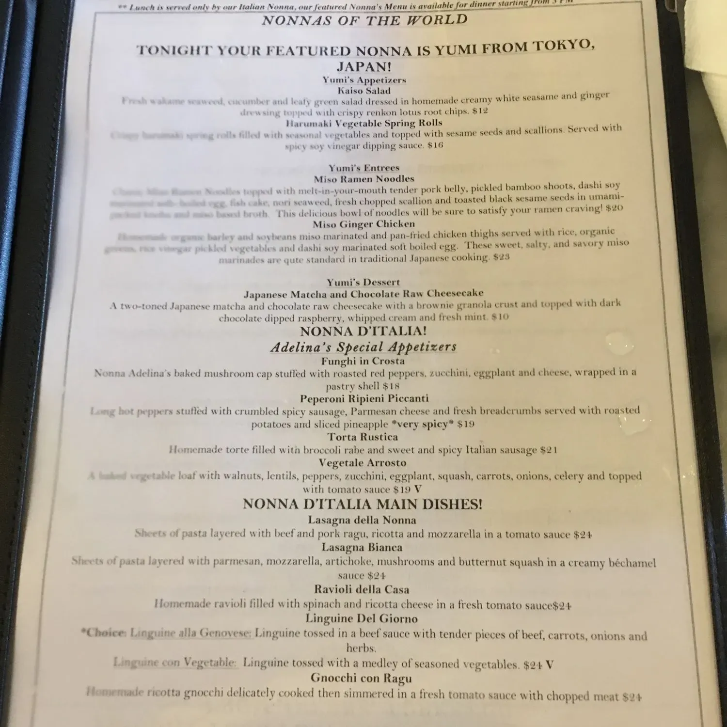 Menu 5