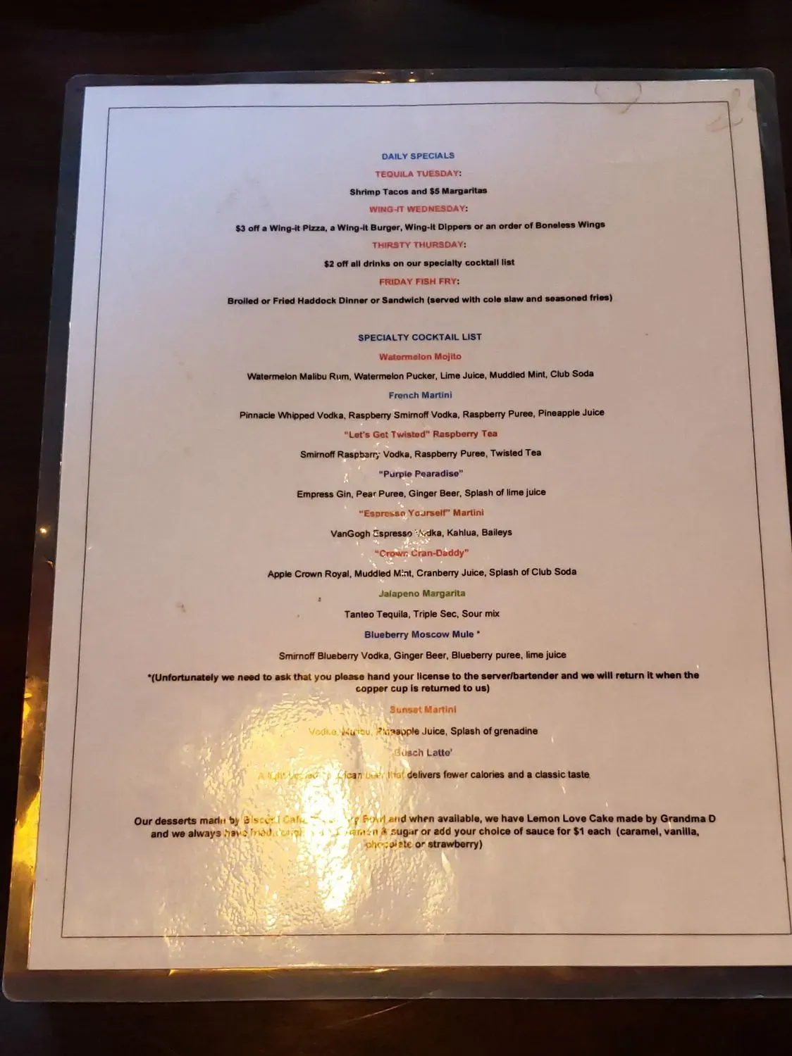 Menu 4