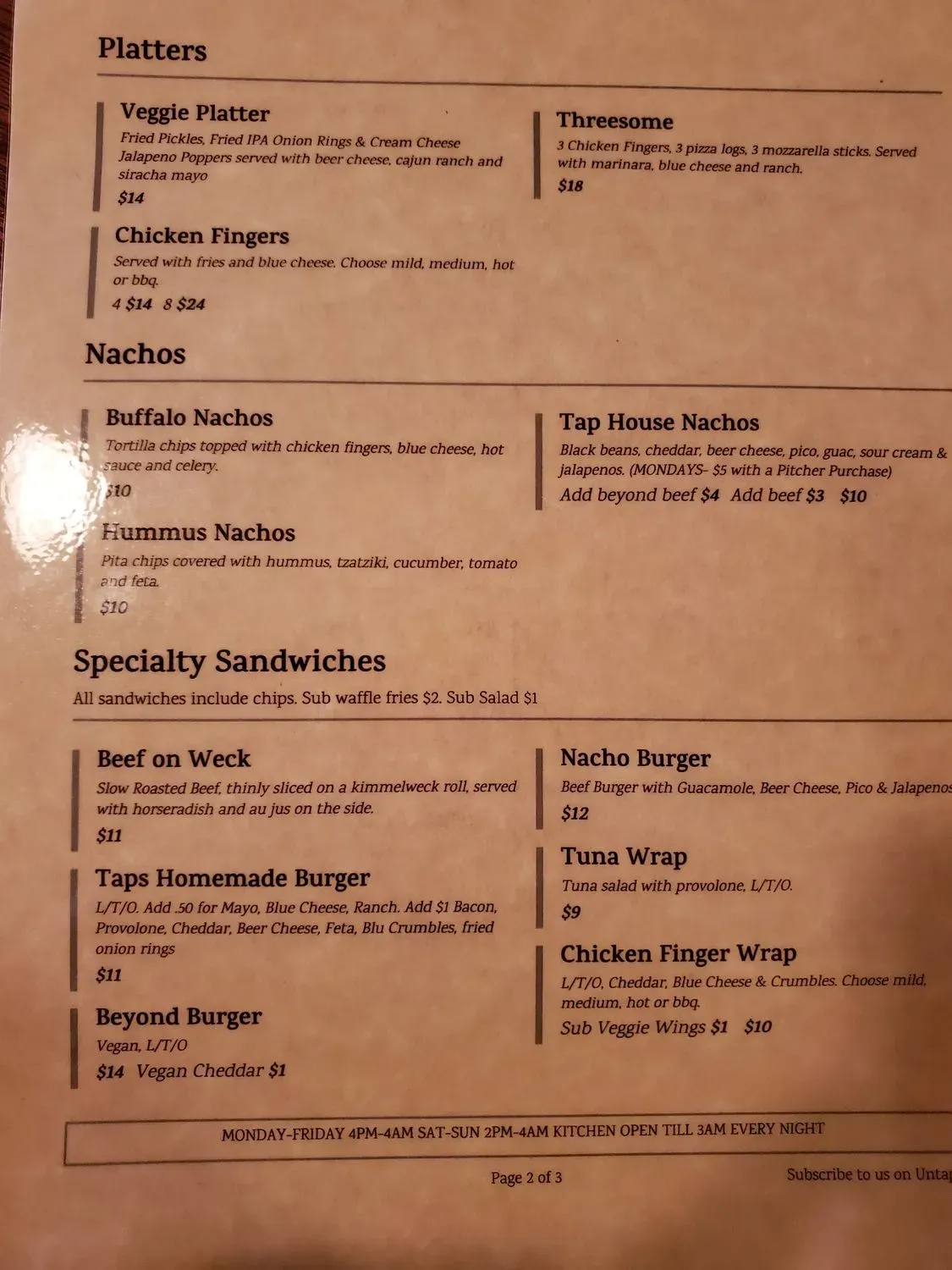 Menu 5