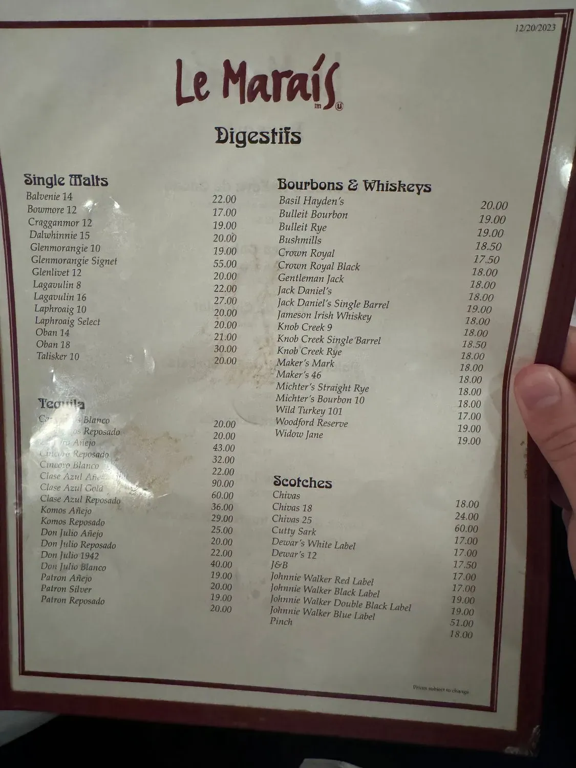 Menu 2