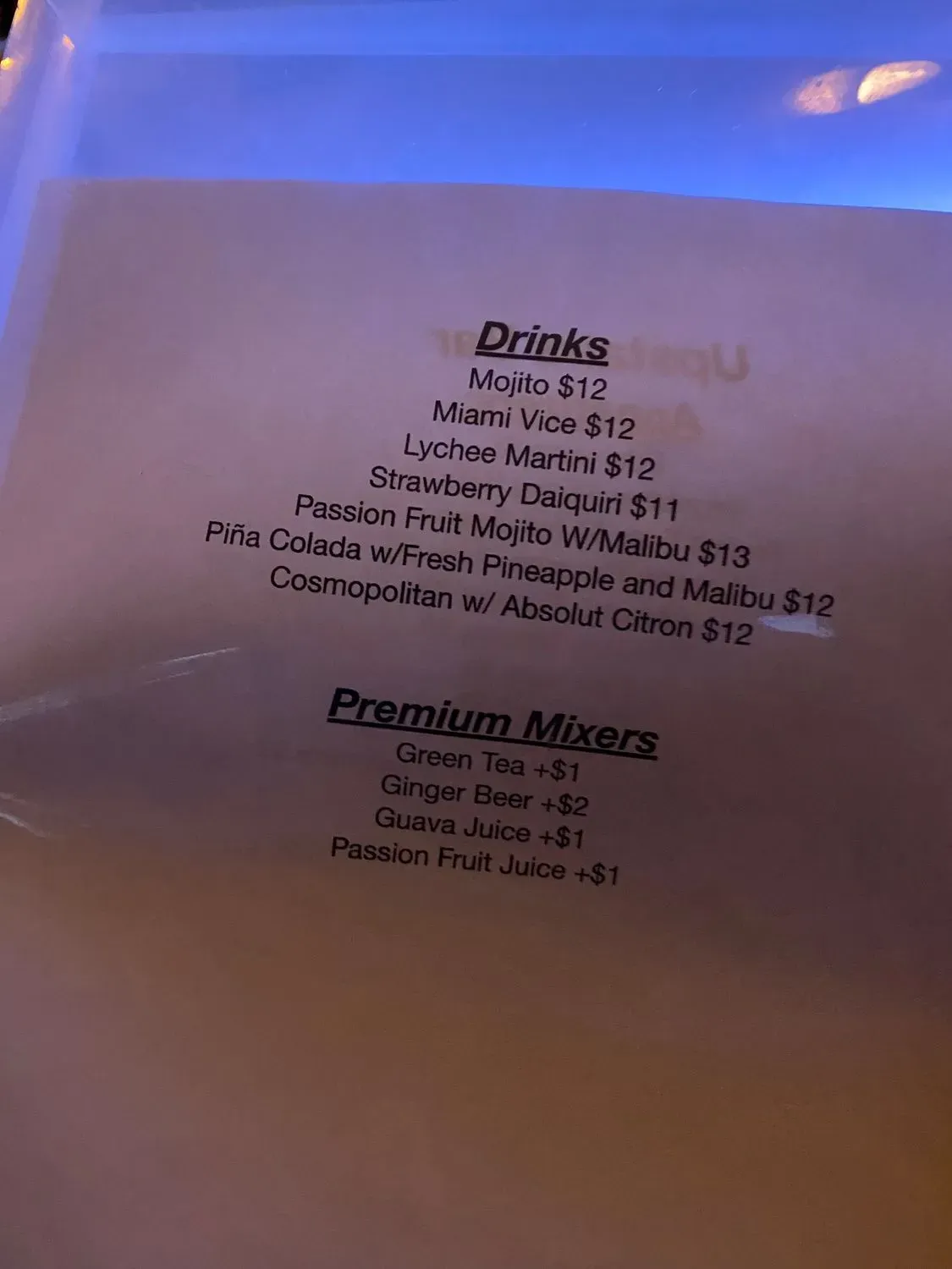 Menu 1