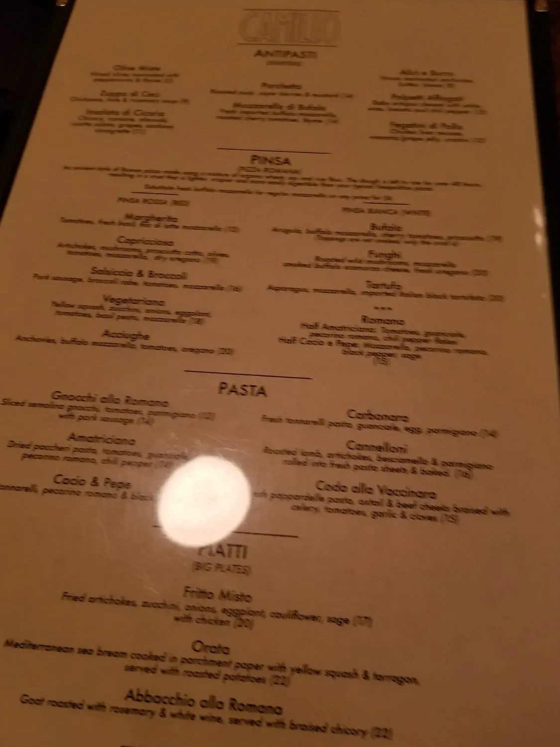 Menu 5