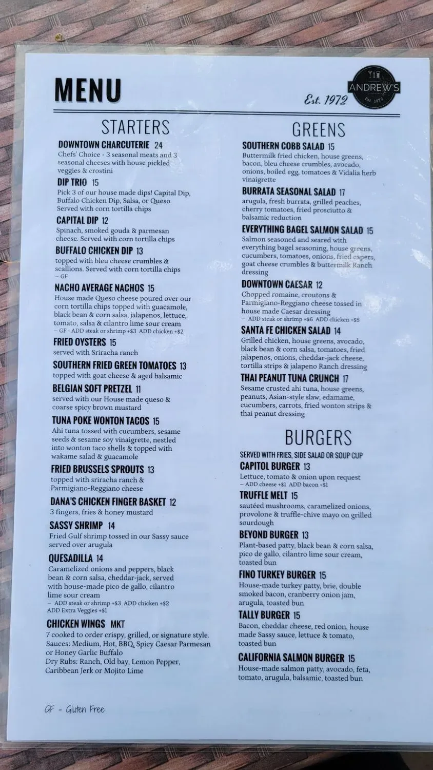 Menu 1