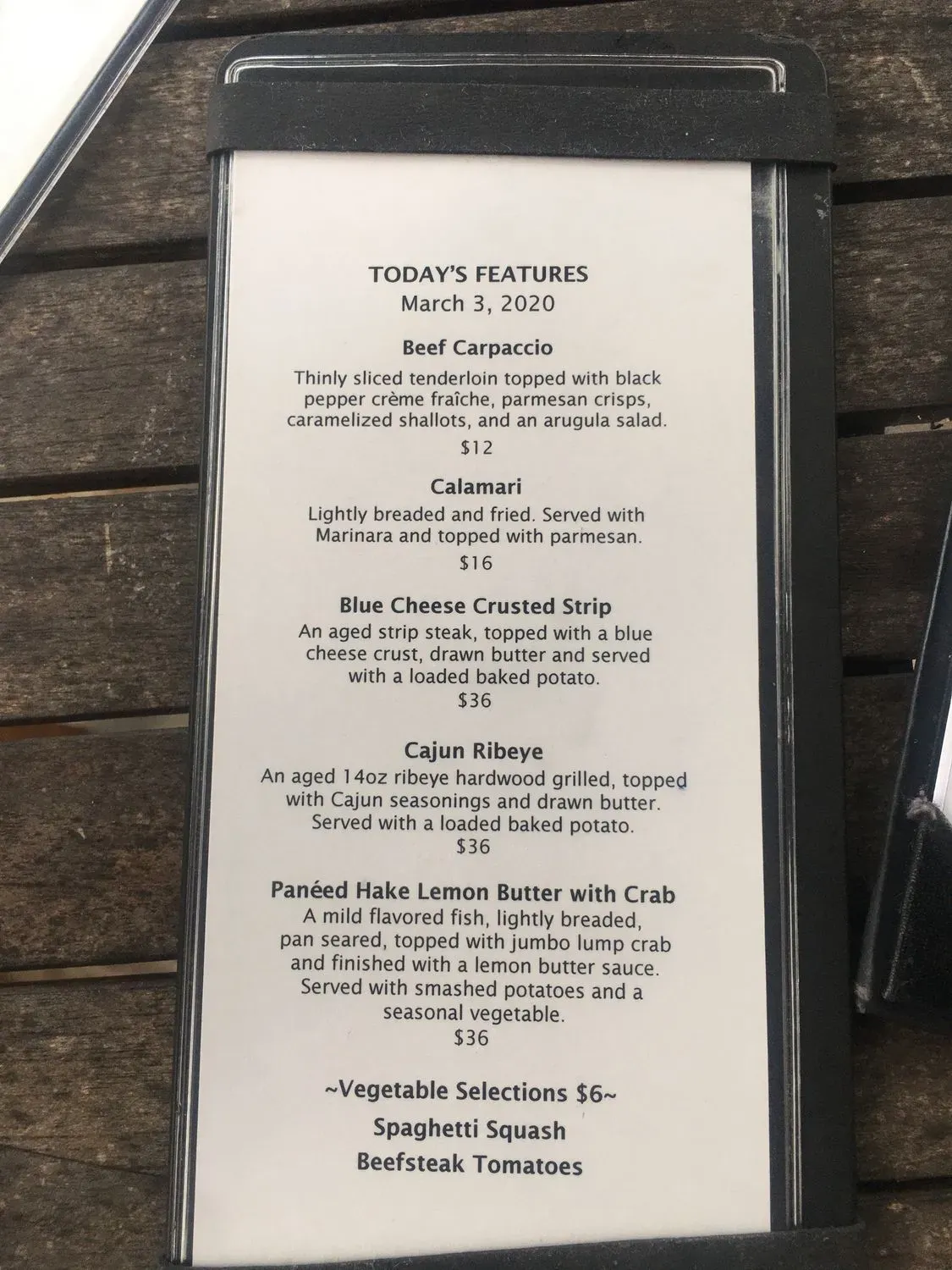 Menu 6