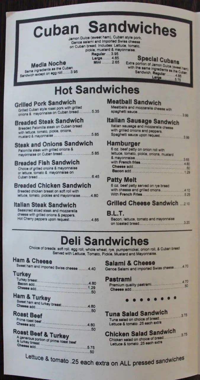 Menu 3