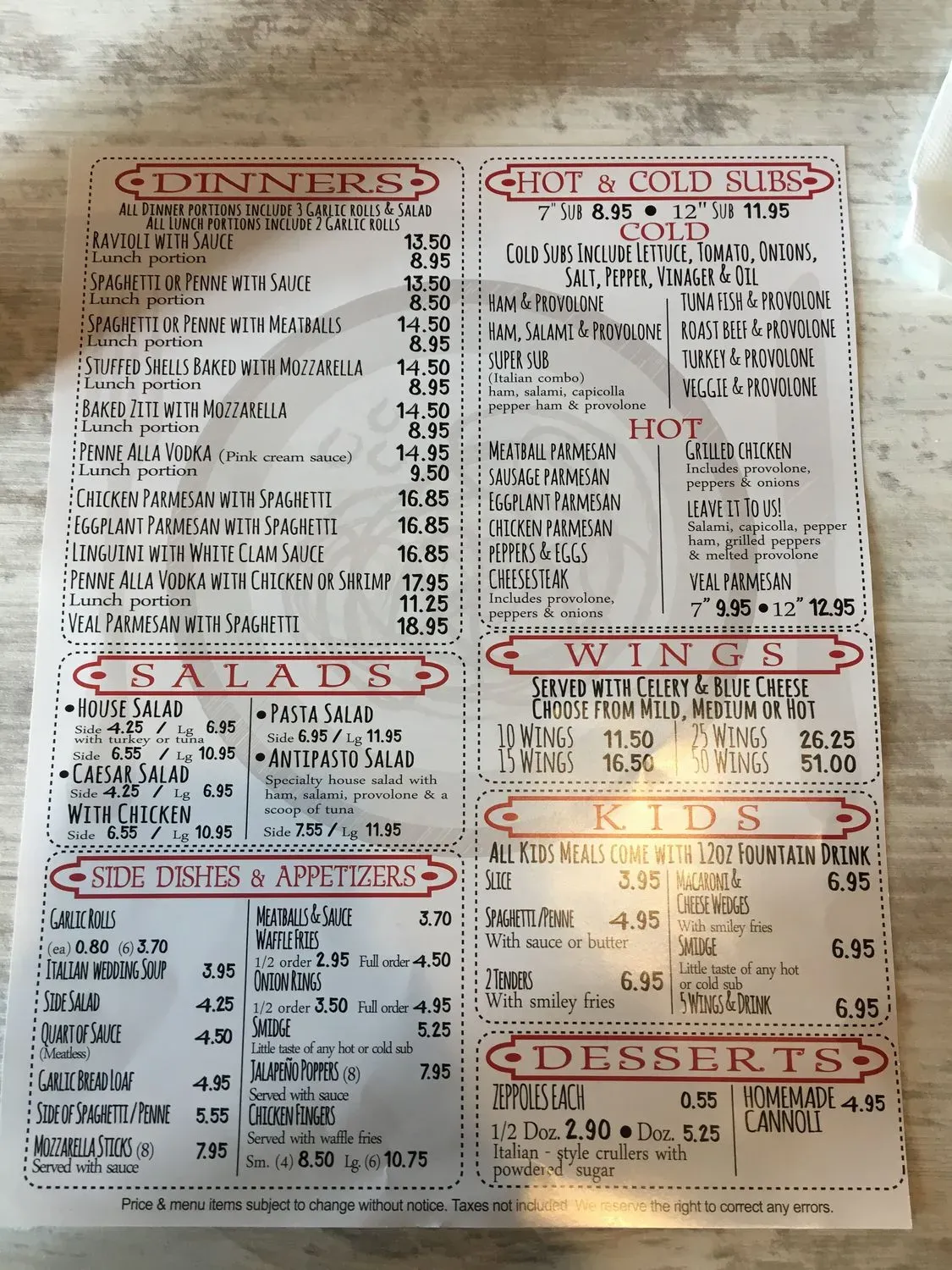 Menu 4