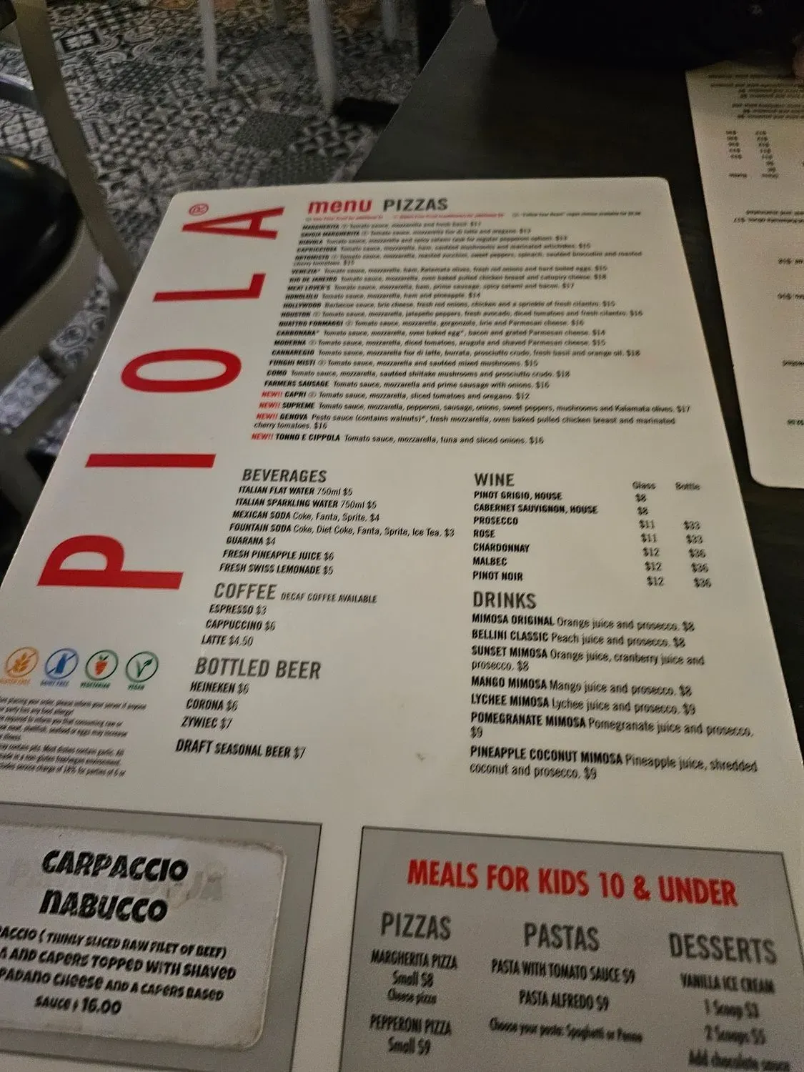 Menu 5