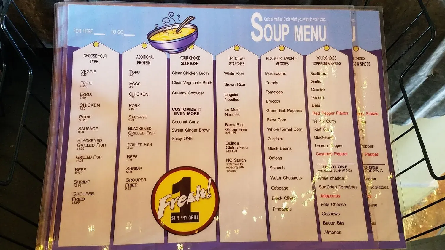 Menu 5