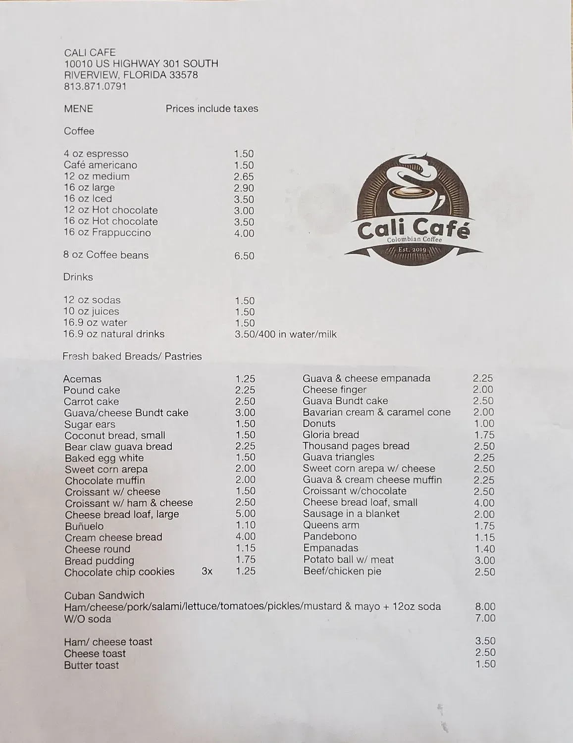 Menu 6