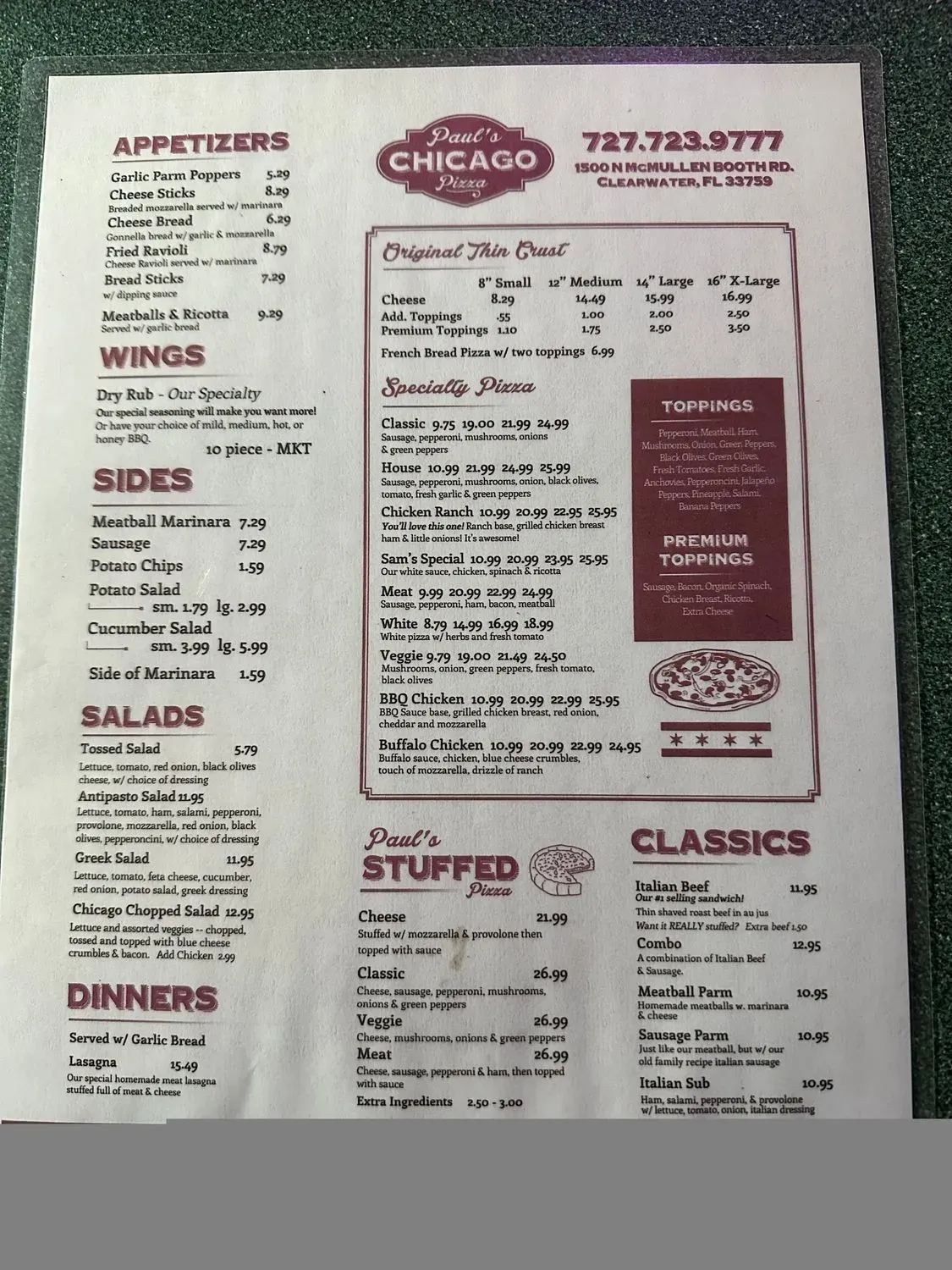 Menu 2