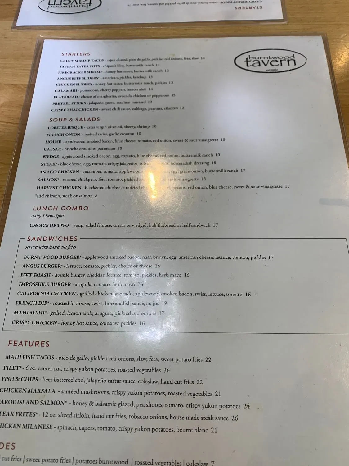 Menu 5