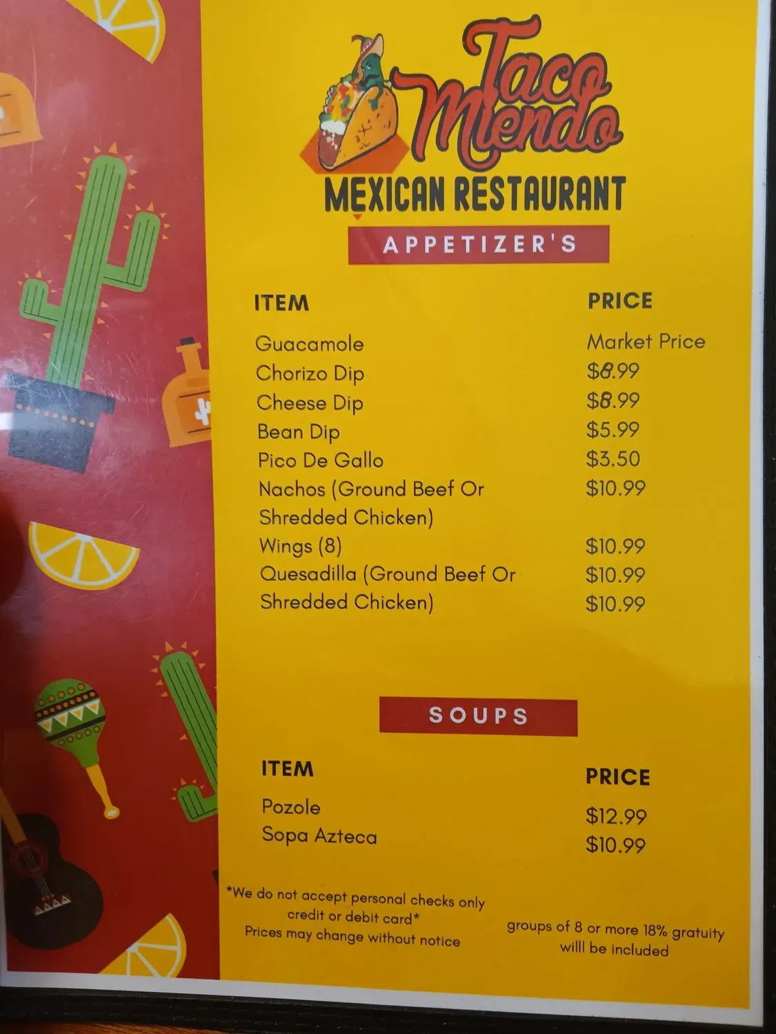 Menu 5