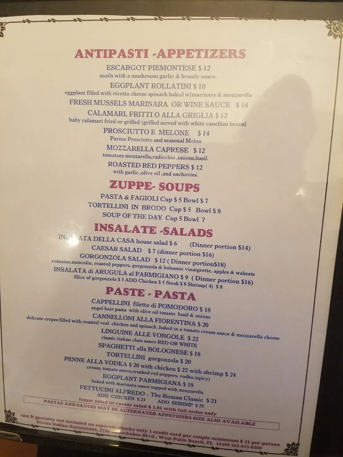 Menu 5