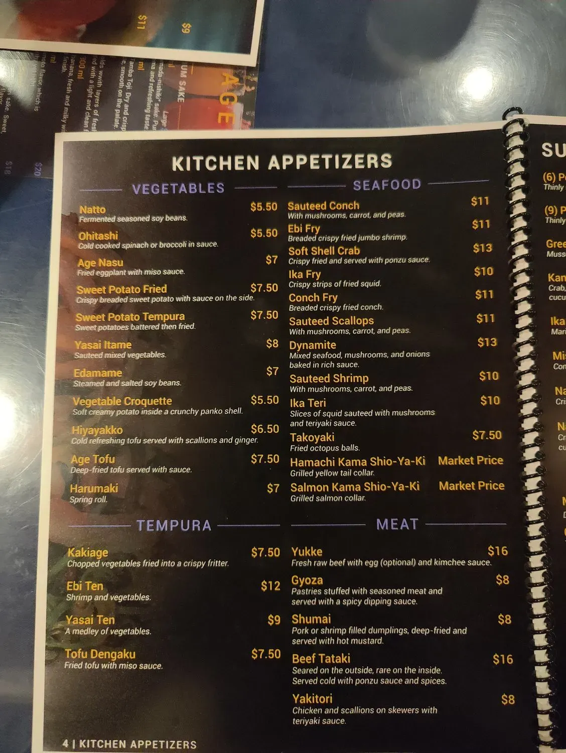 Menu 4