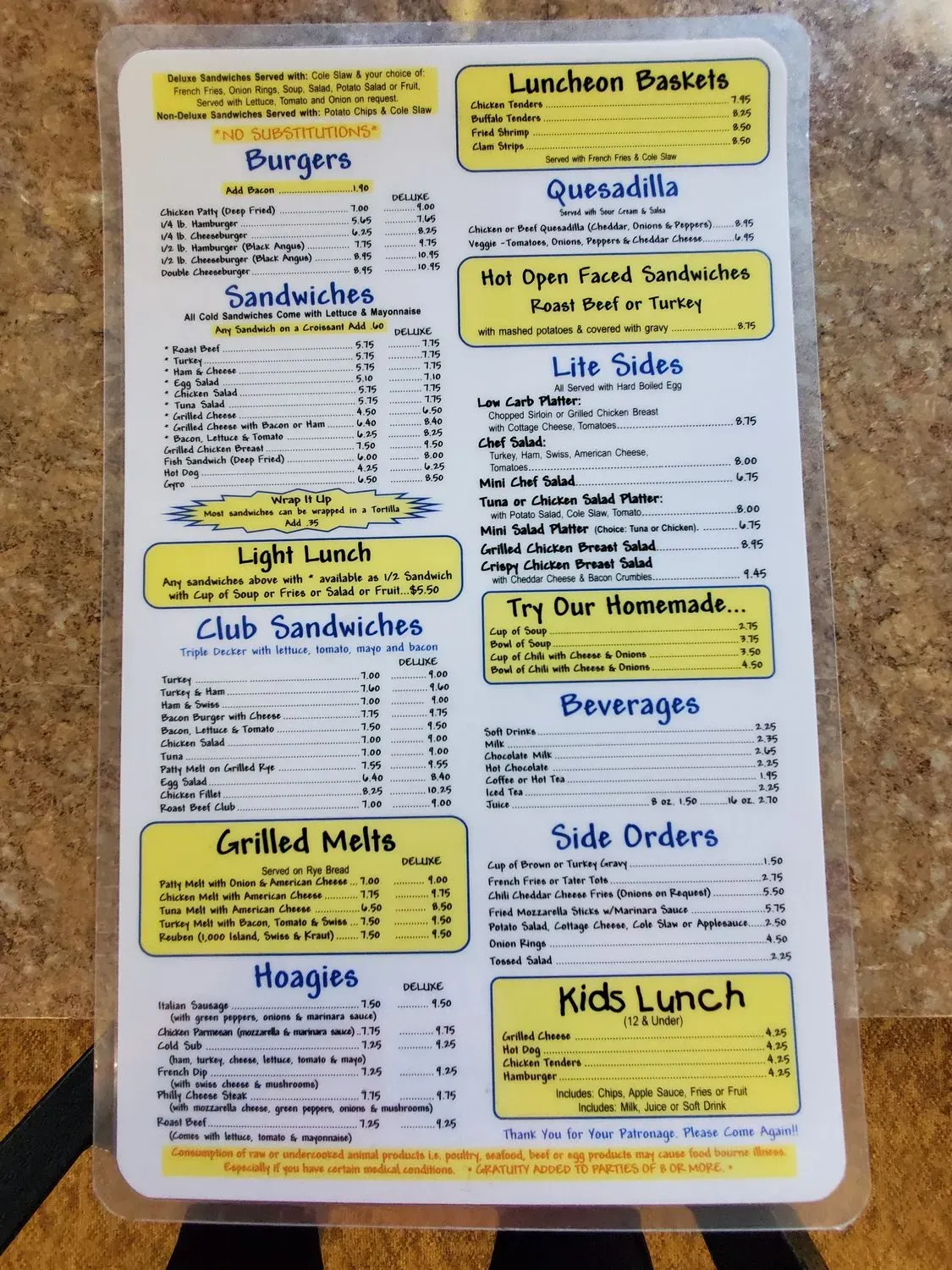 Menu 1