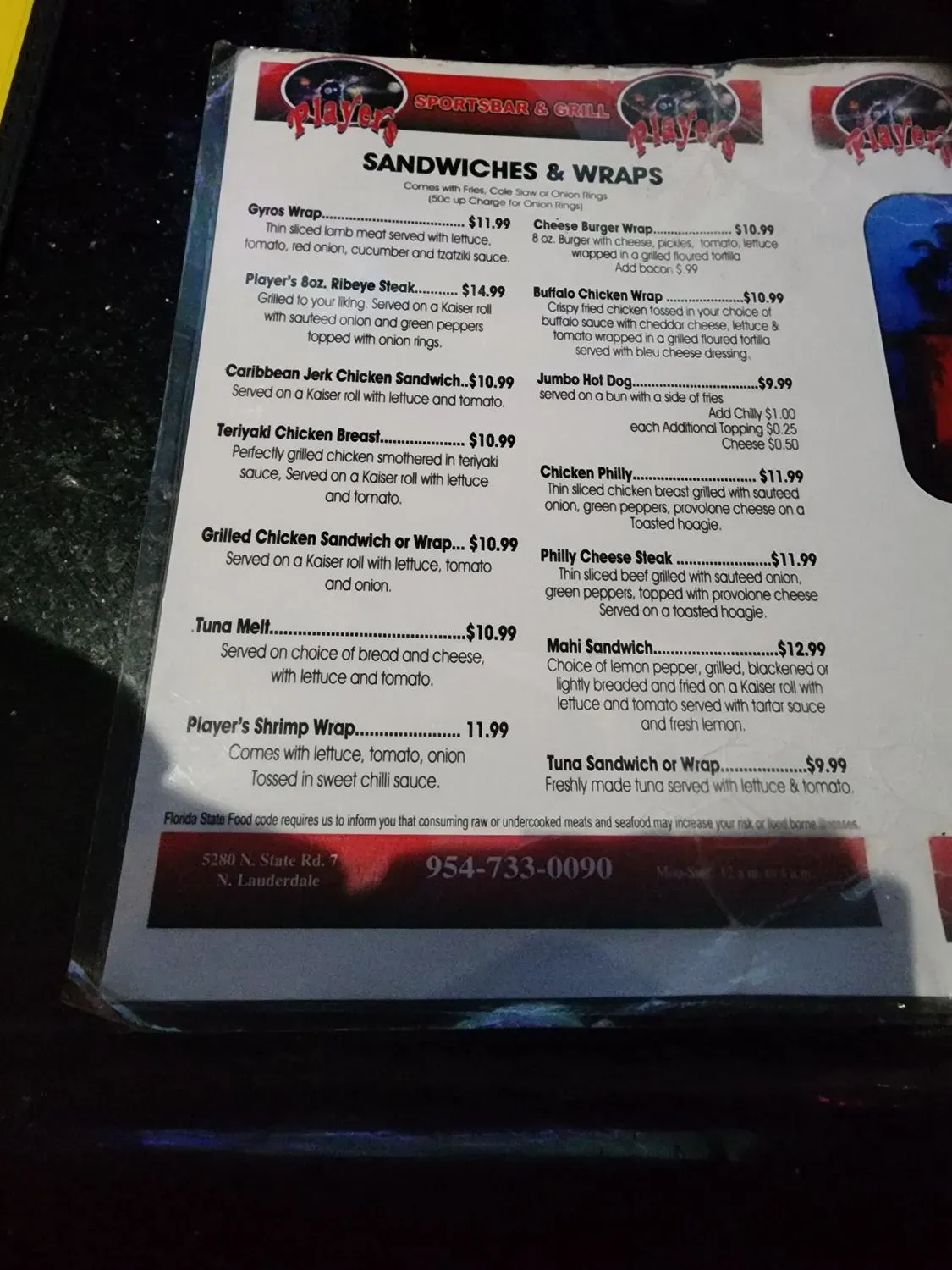 Menu 5