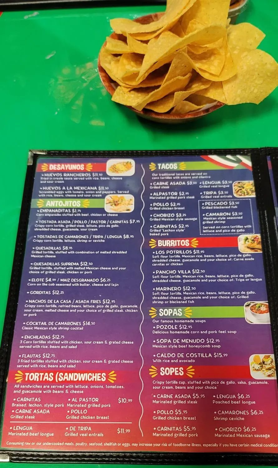 Menu 6