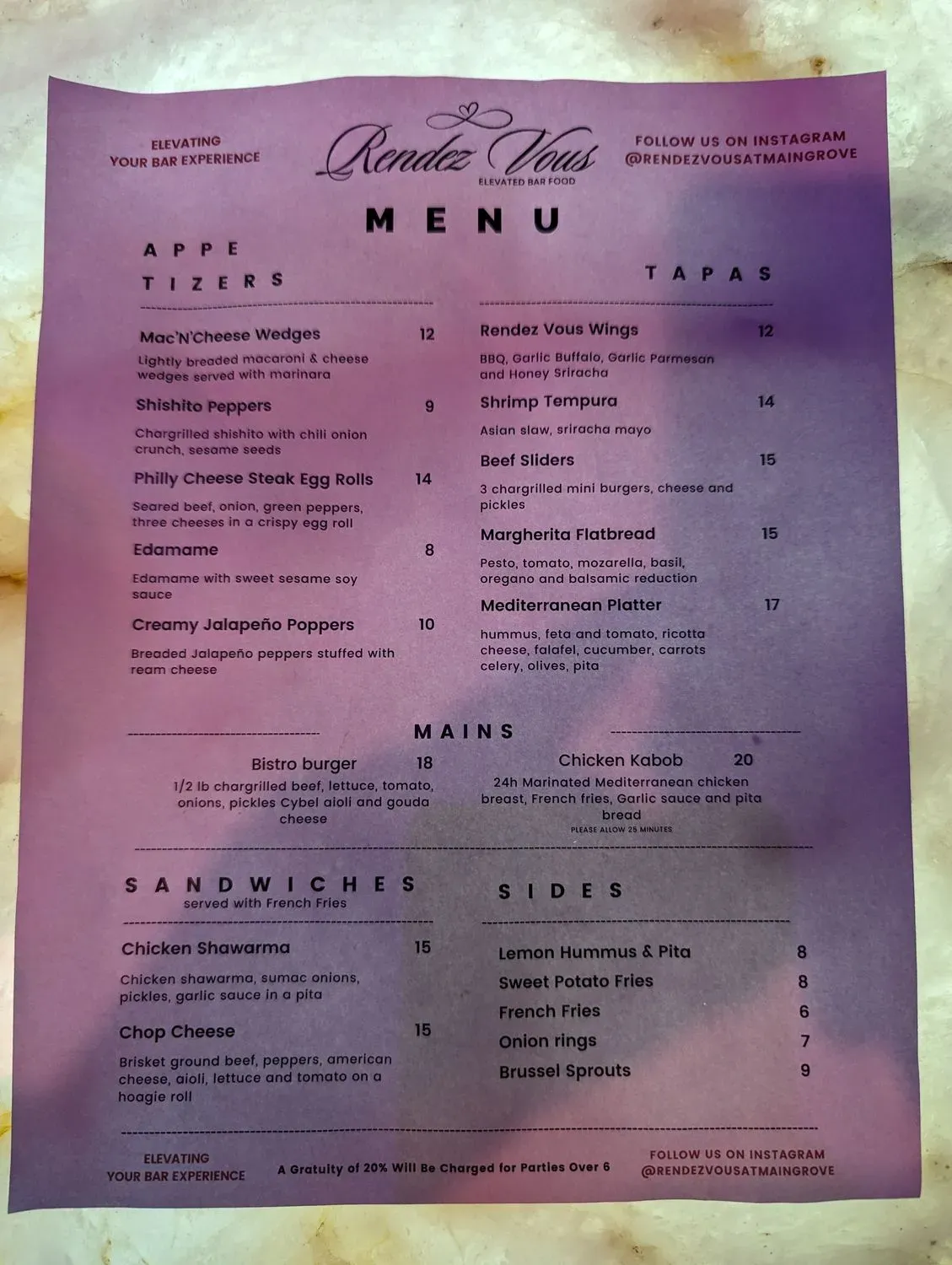 Menu 3