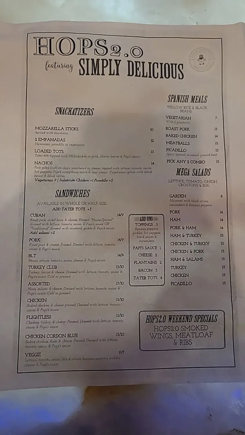 Menu 1