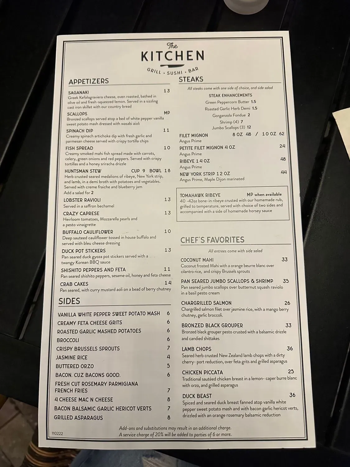 Menu 1