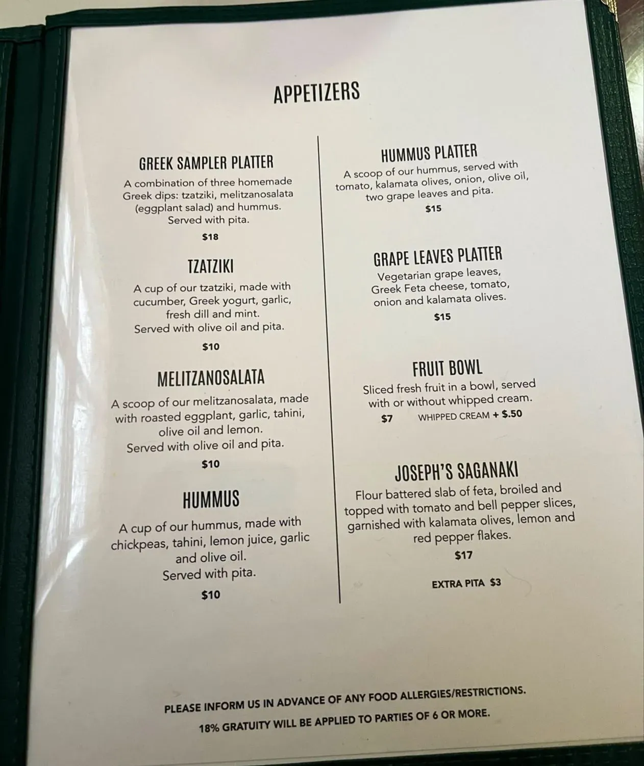 Menu 4