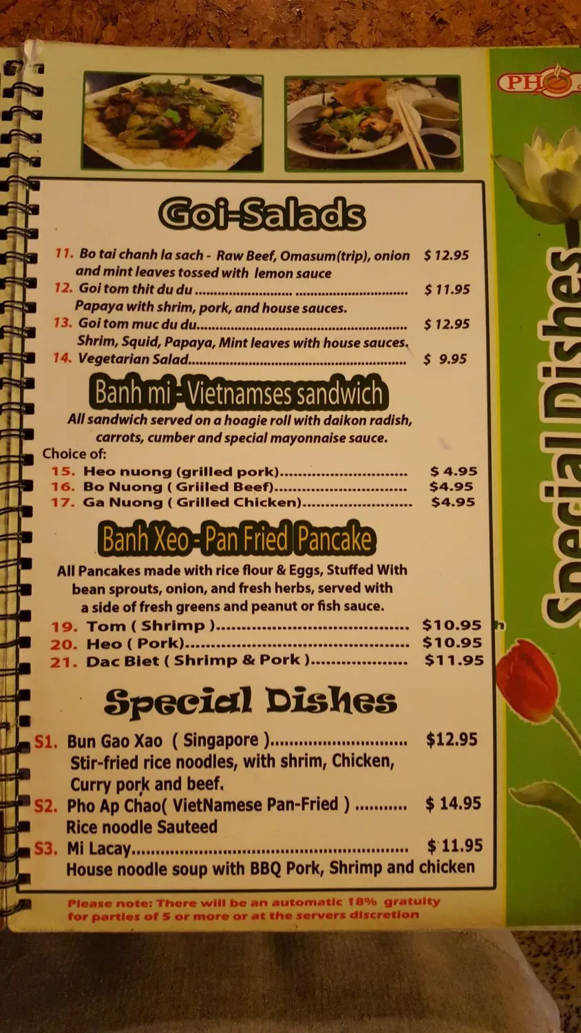 Menu 5