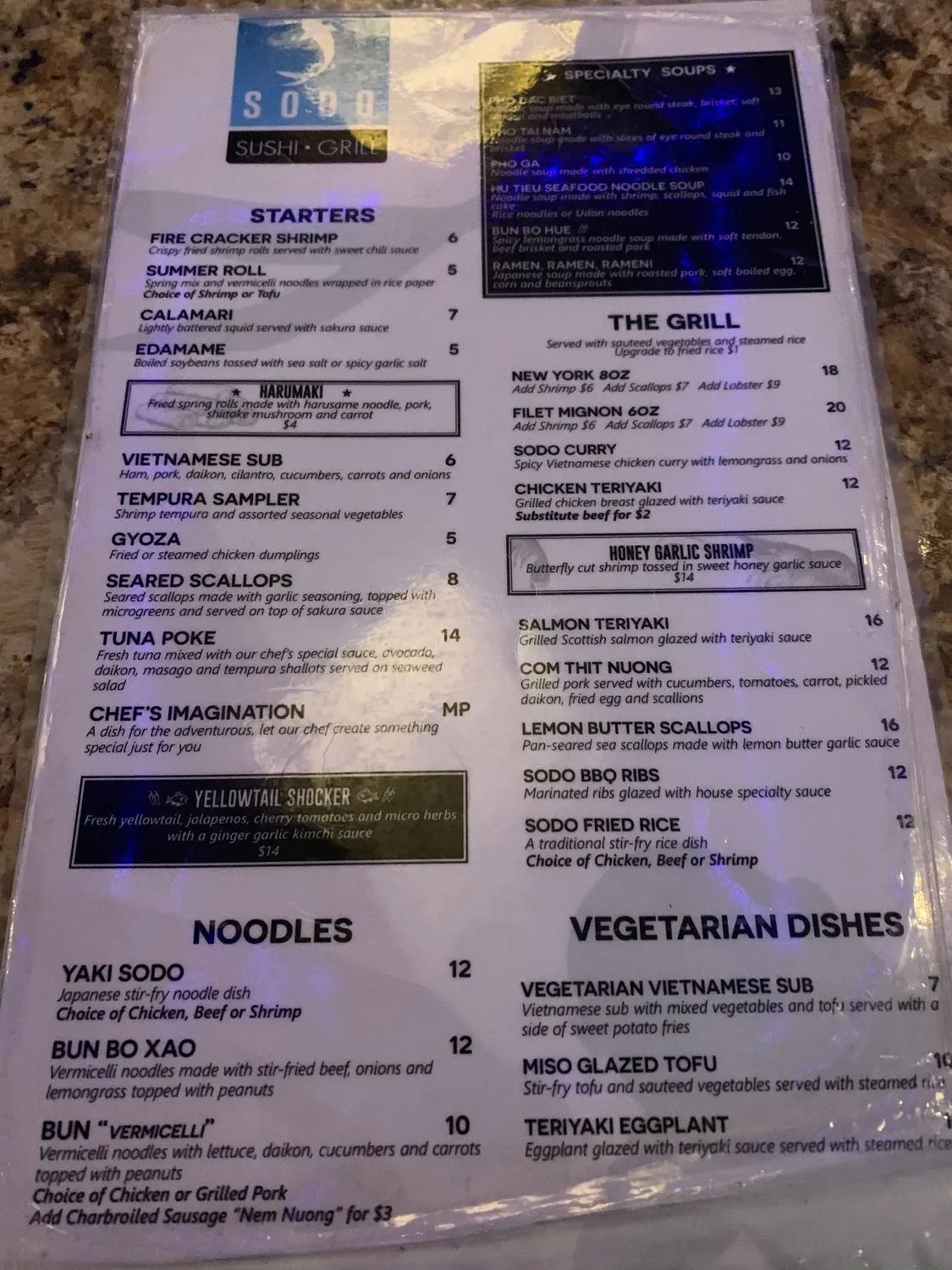 Menu 5