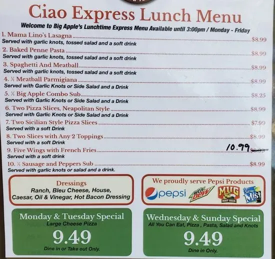 Menu 1