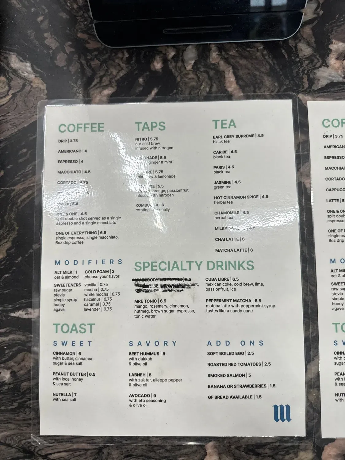 Menu 5