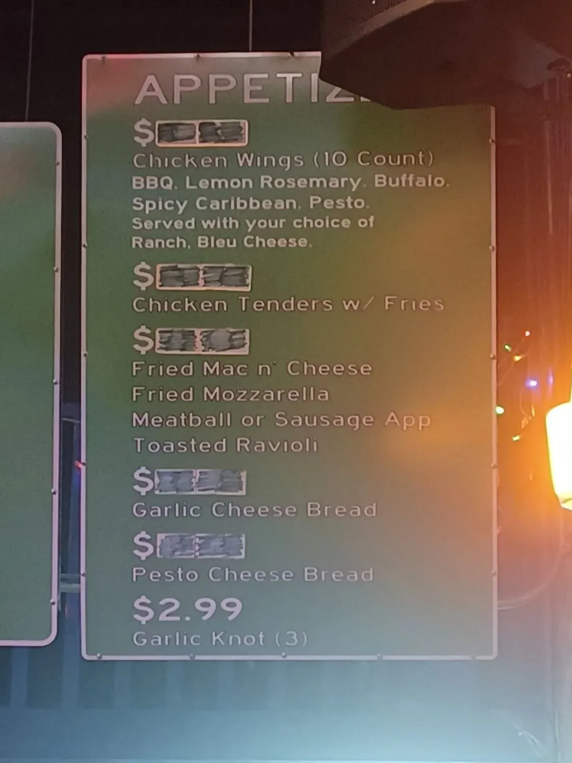 Menu 5