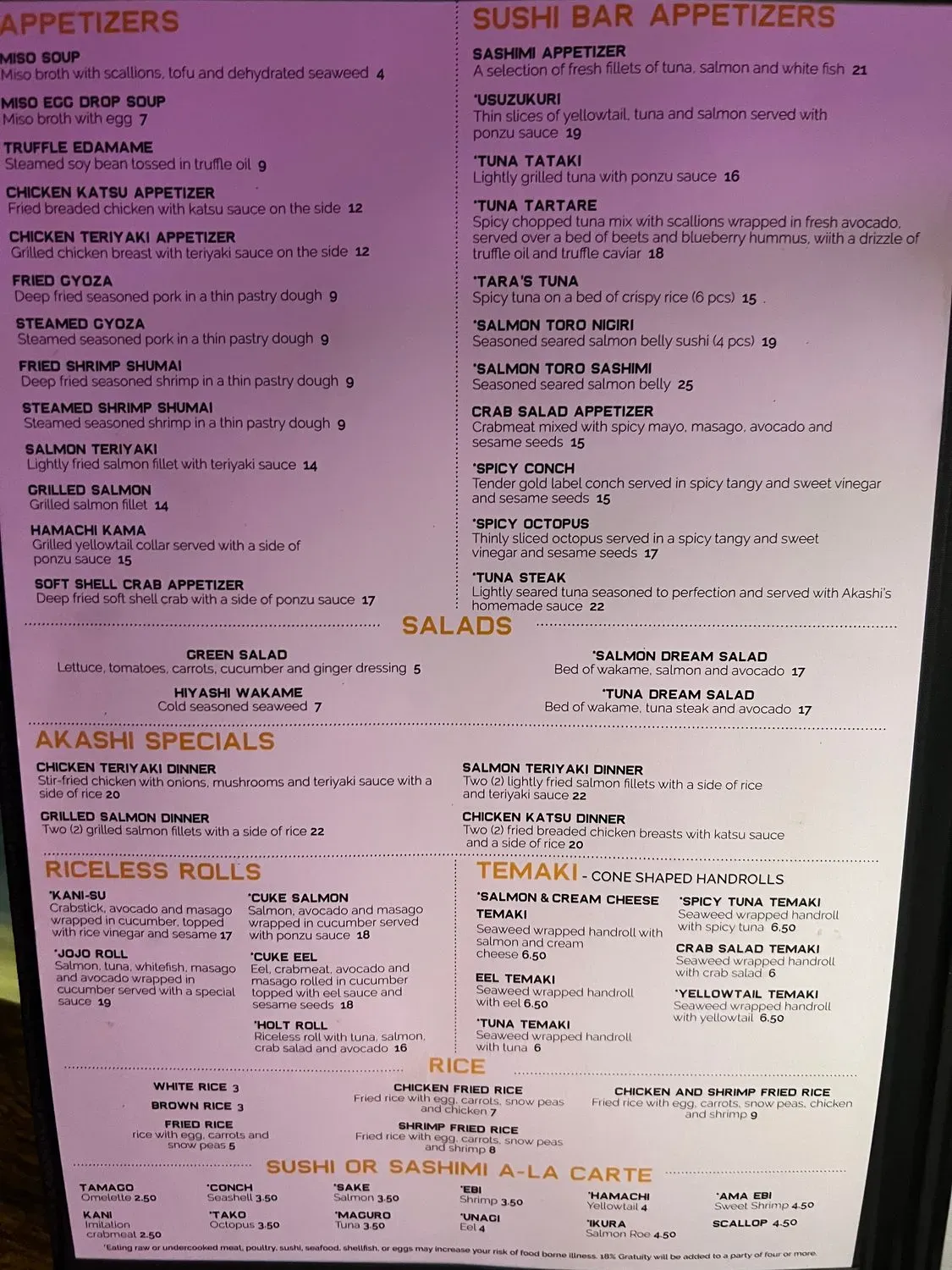 Menu 4