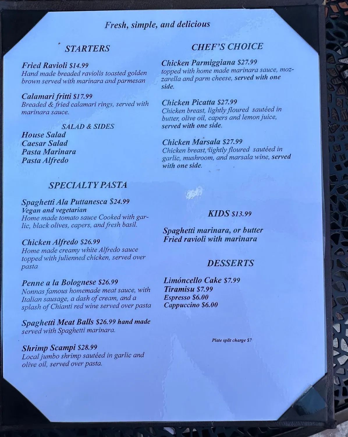 Menu 6