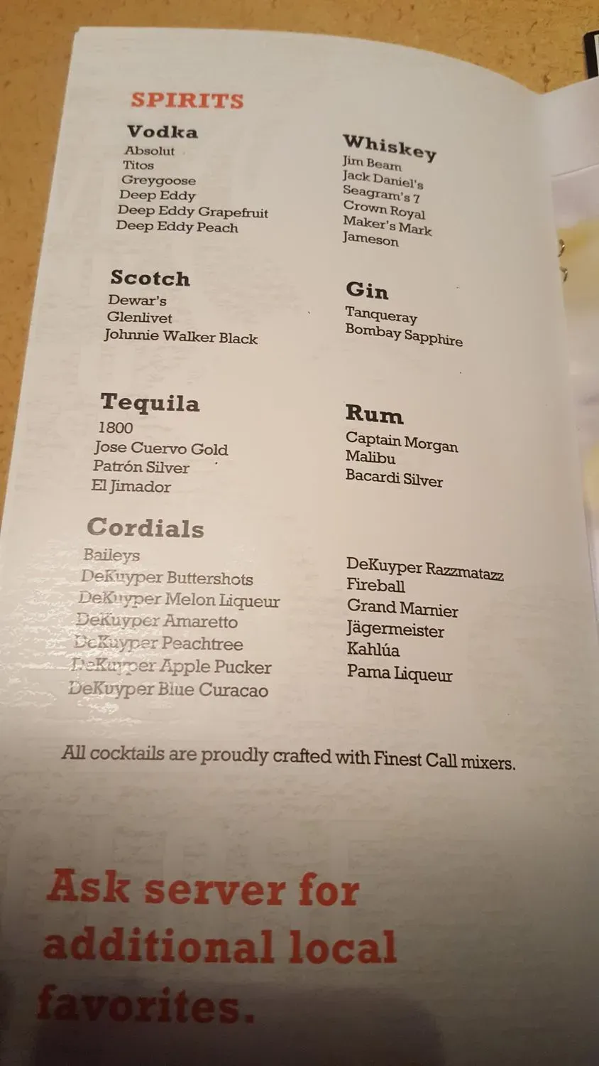 Menu 6