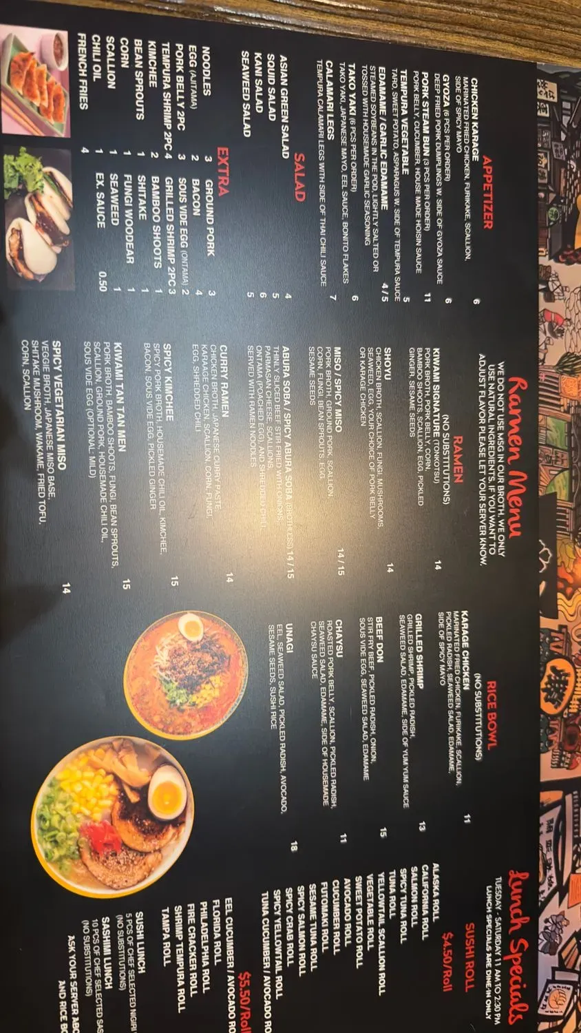 Menu 5