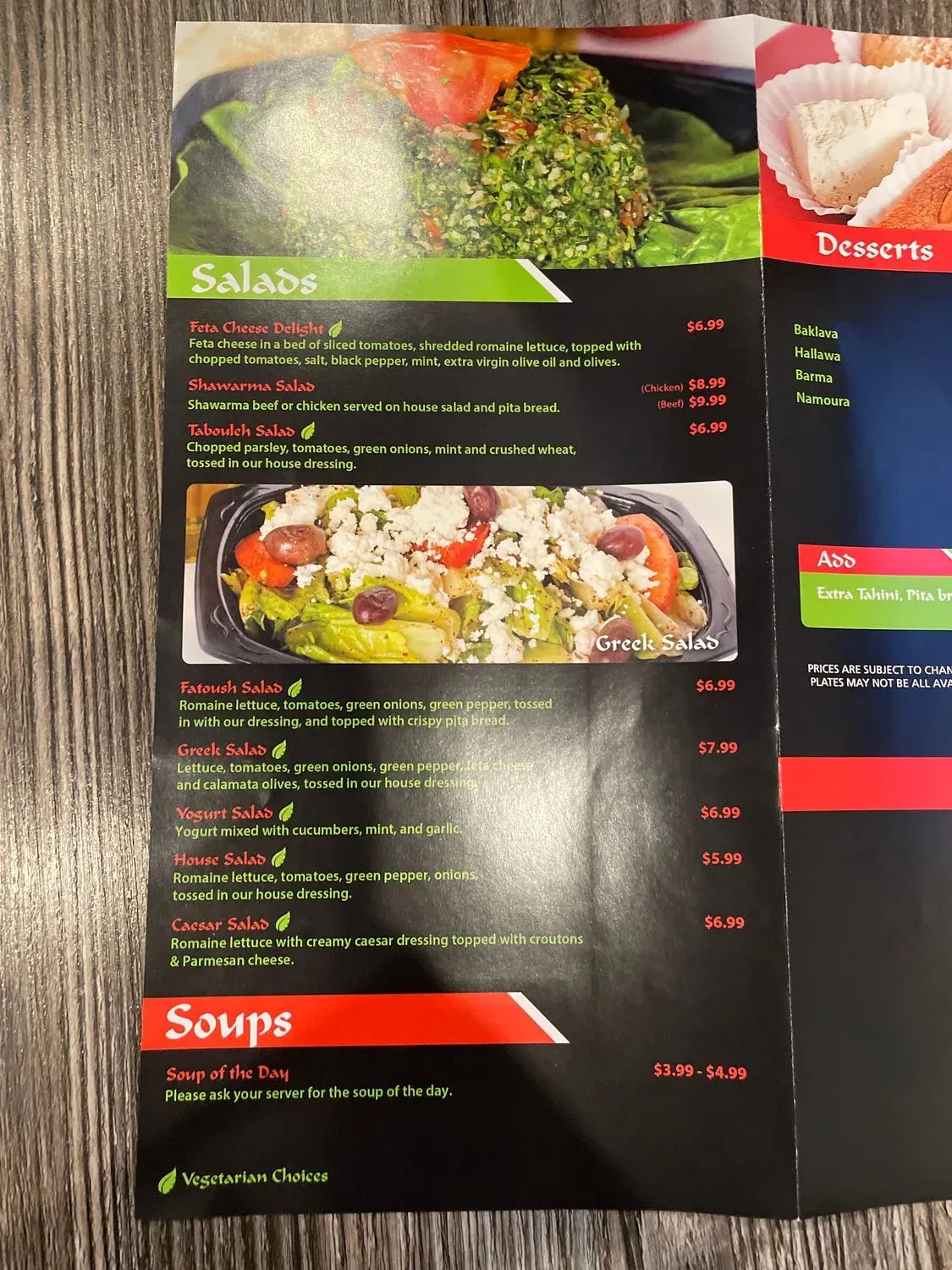 Menu 5