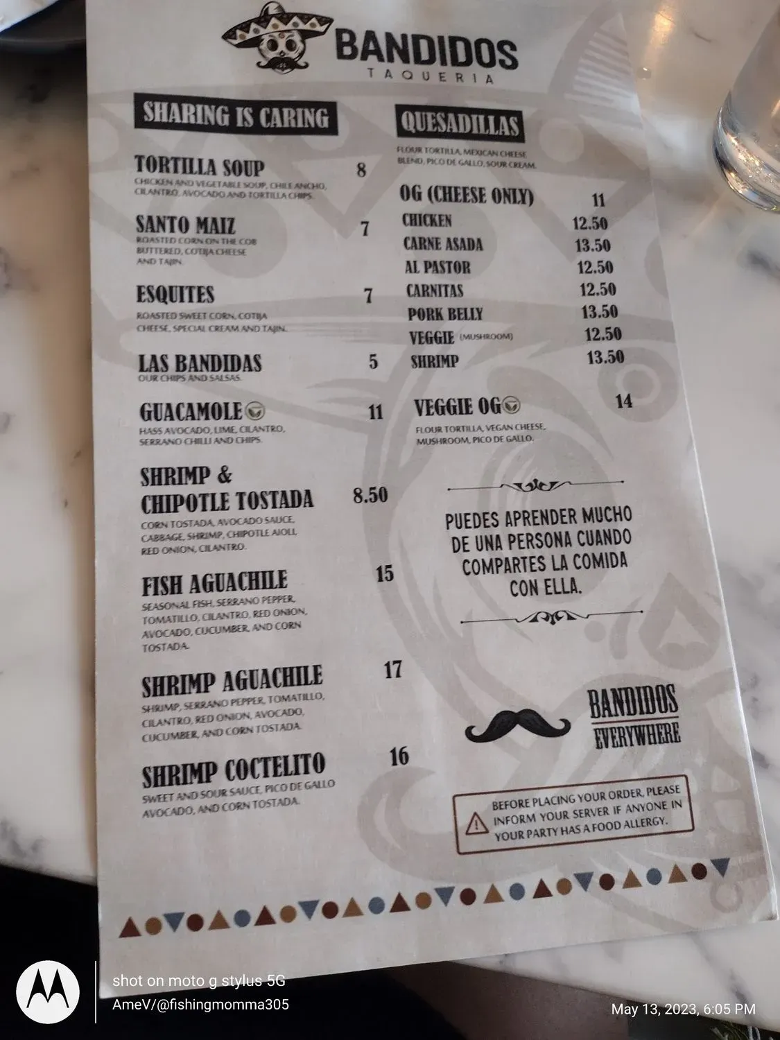 Menu 5