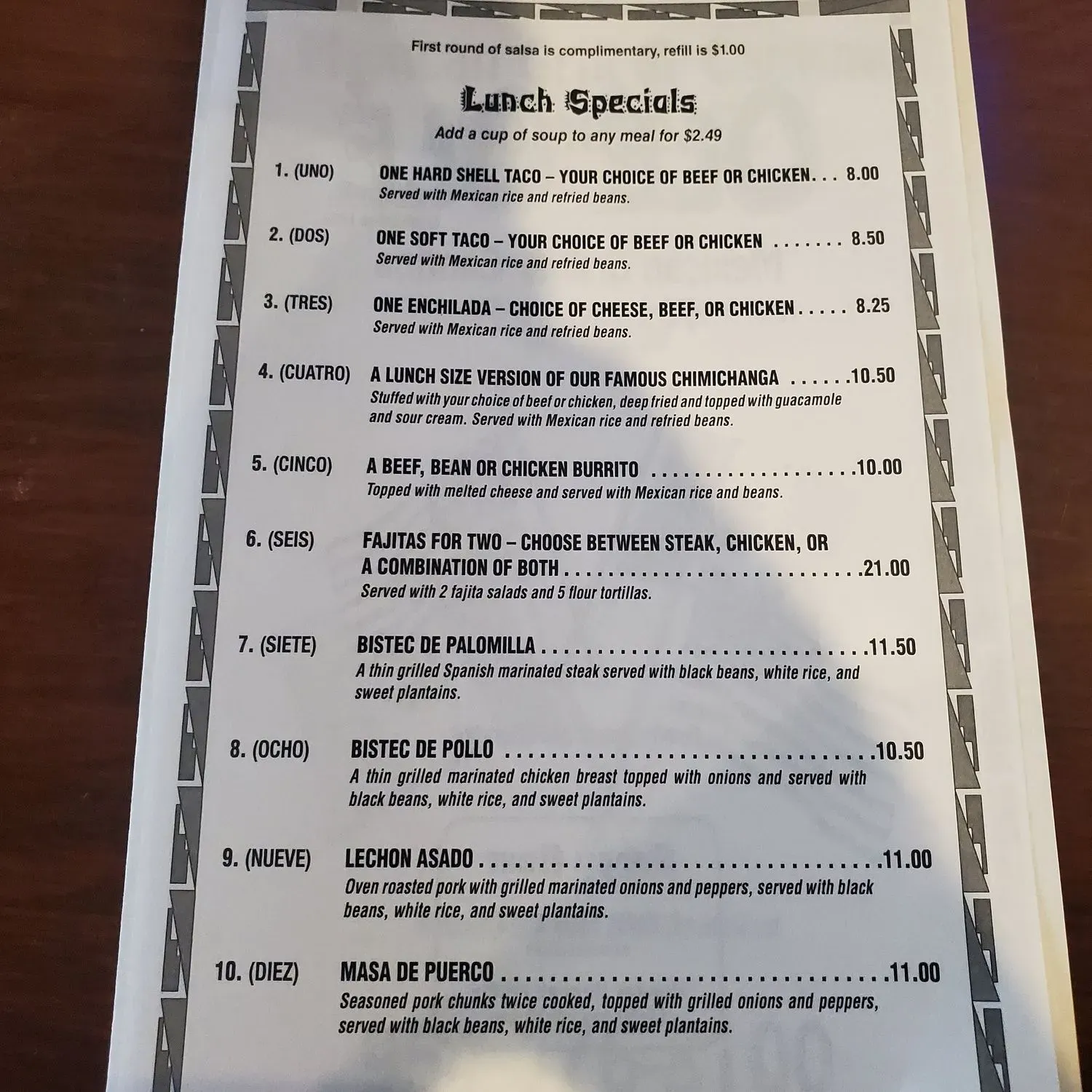 Menu 6