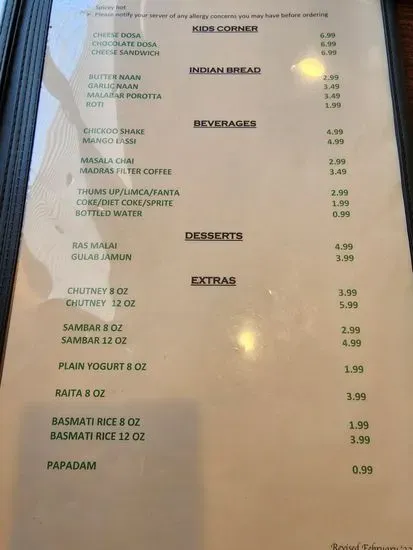 Menu 4