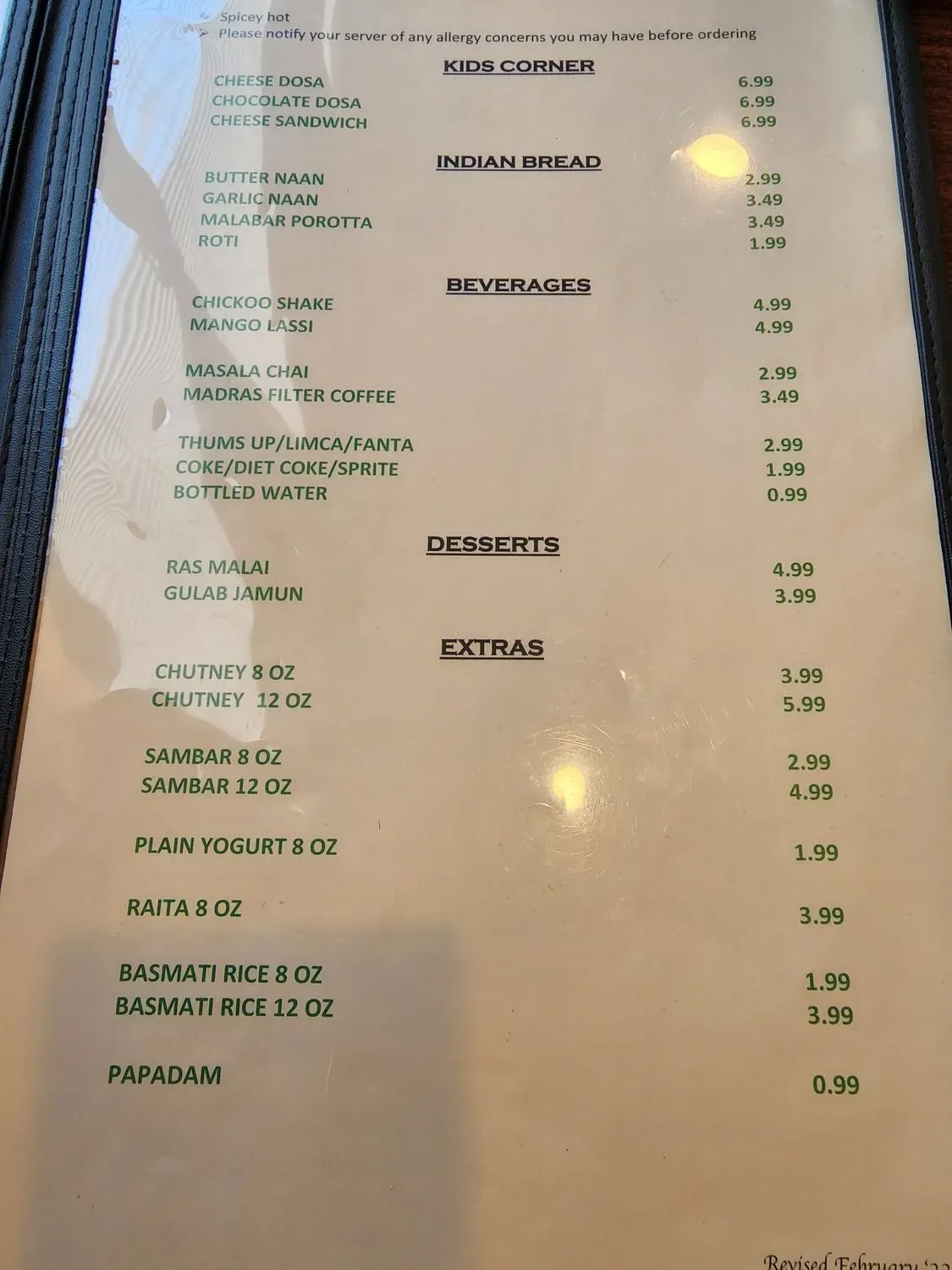 Menu 6