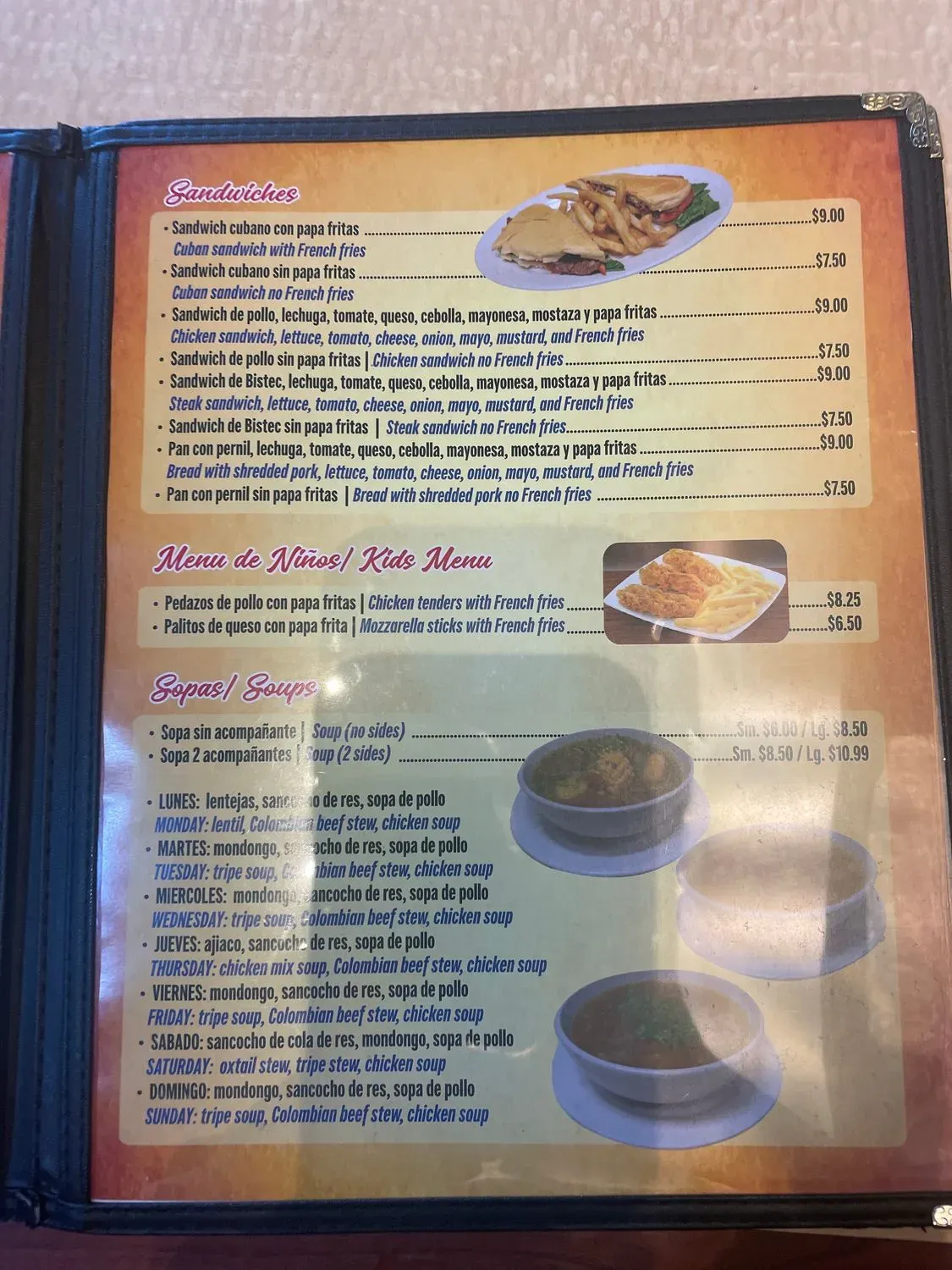 Menu 3