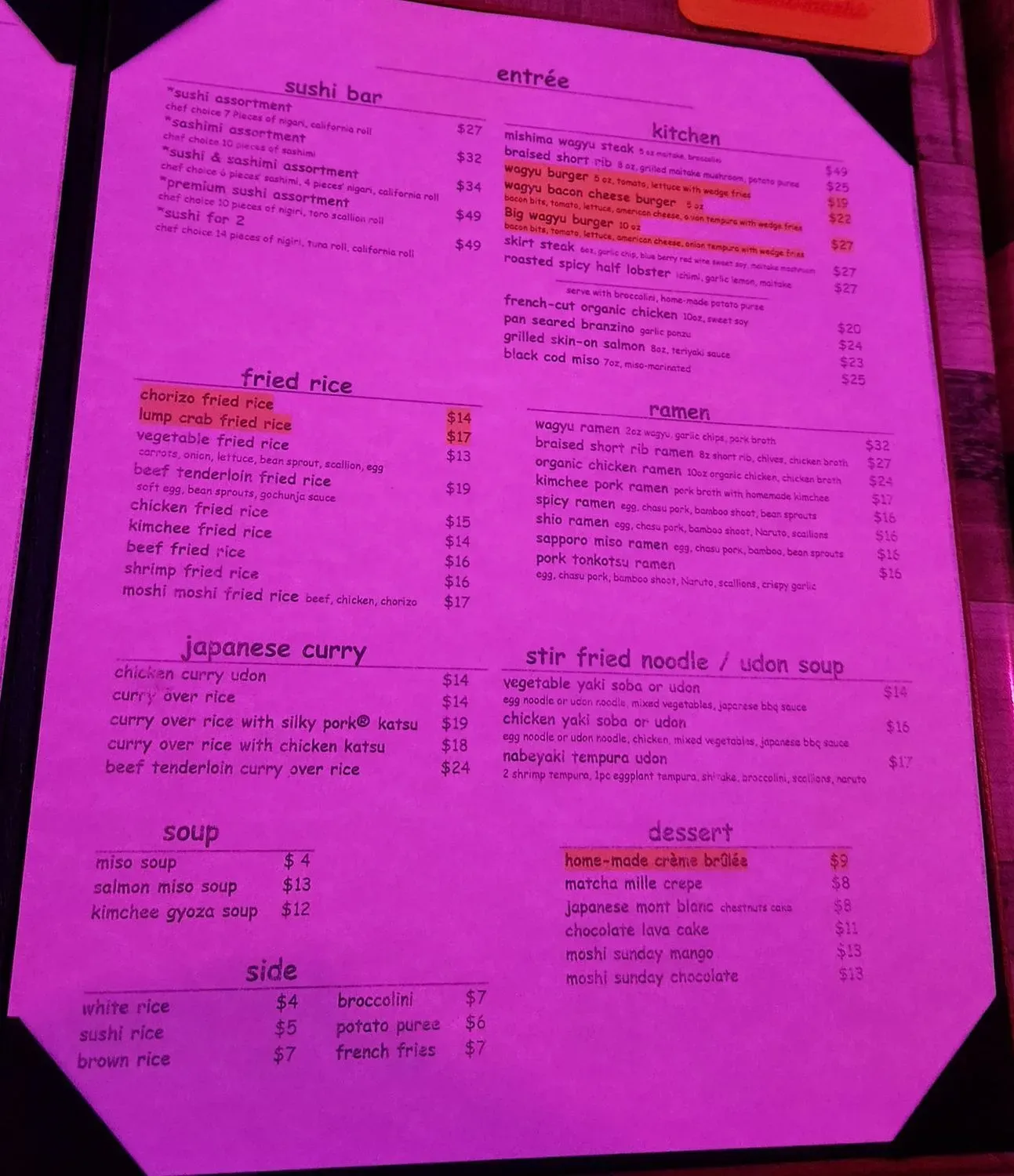 Menu 4