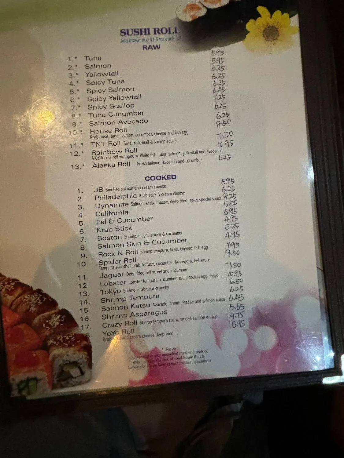 Menu 5