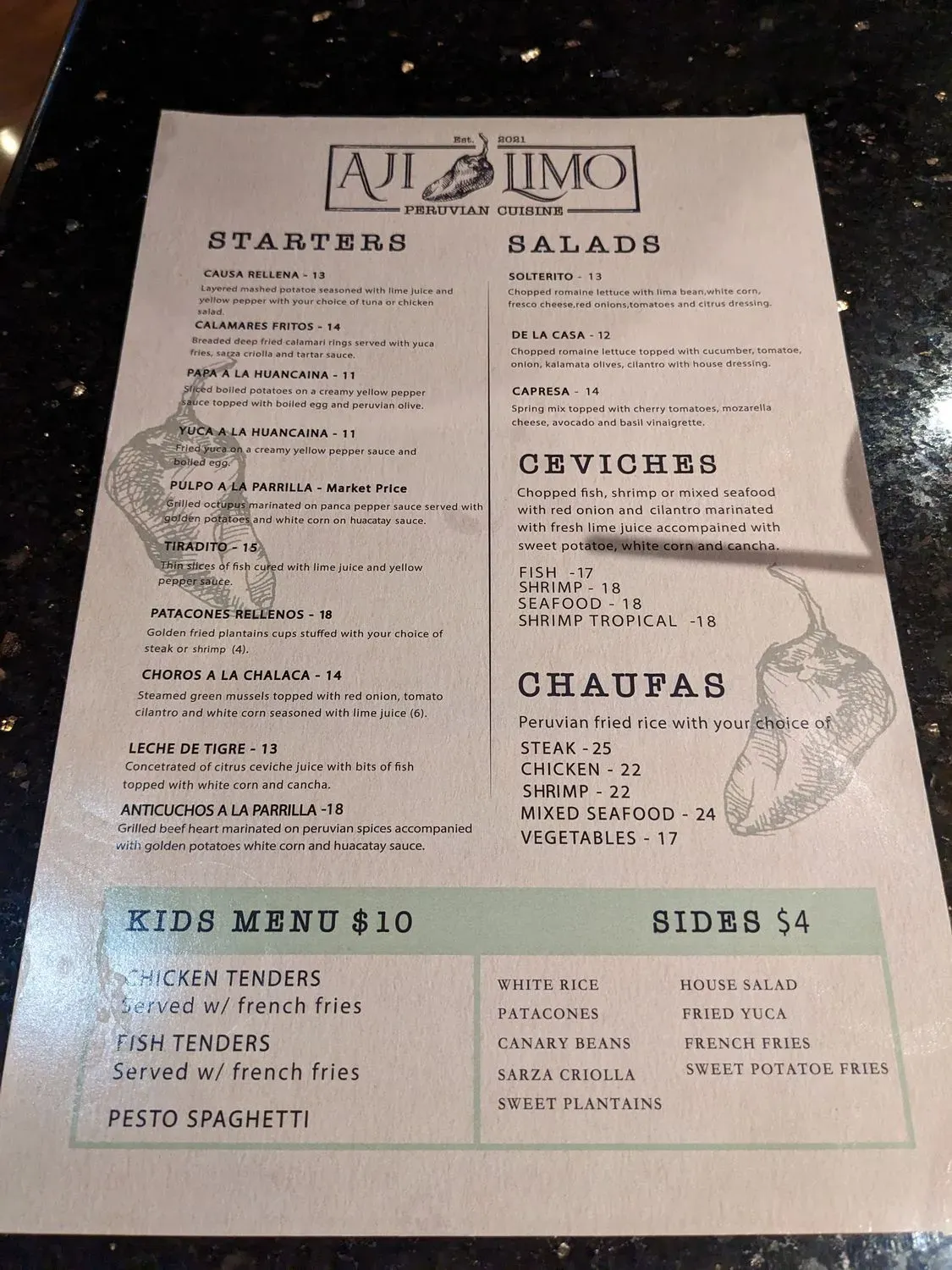 Menu 1