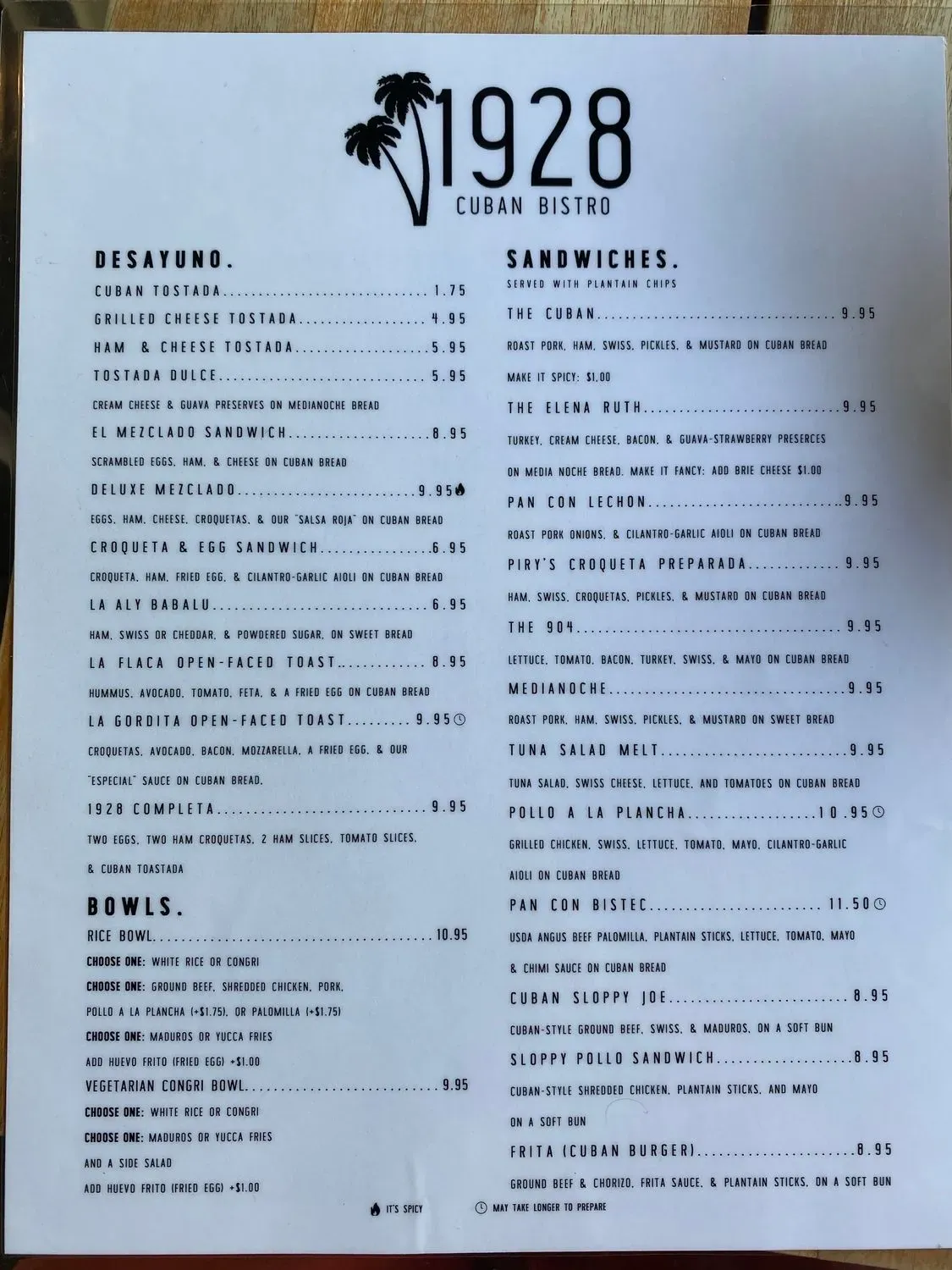 Menu 5