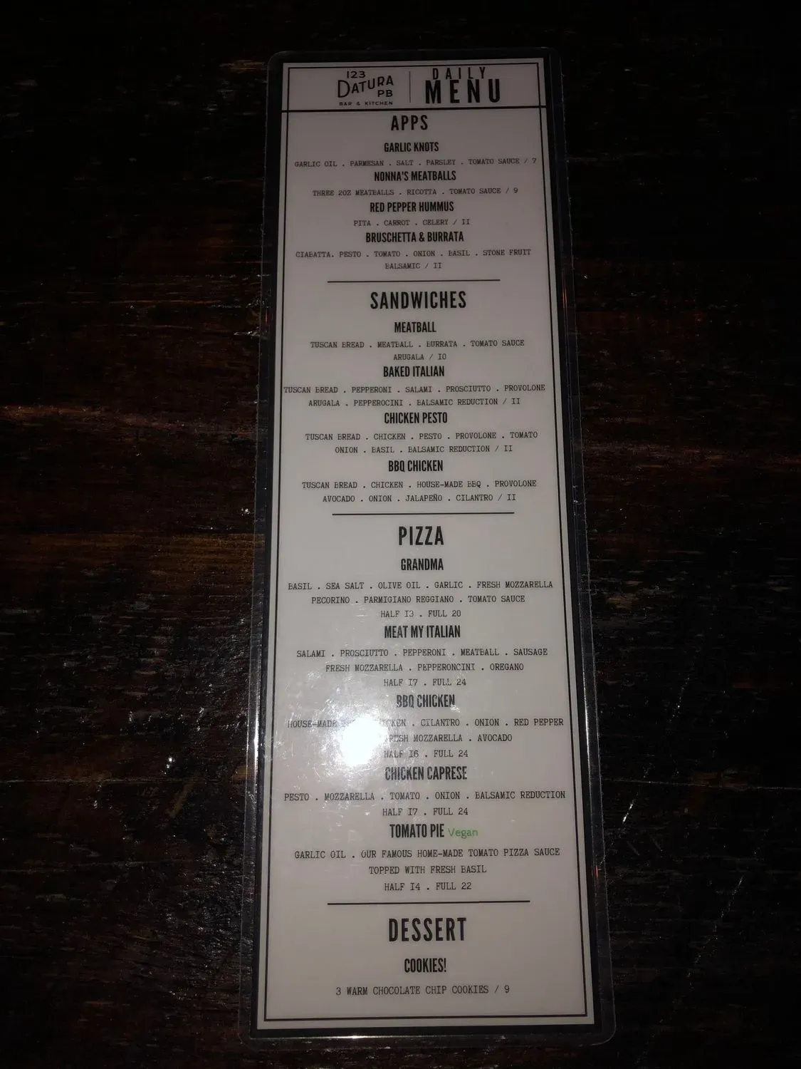 Menu 4