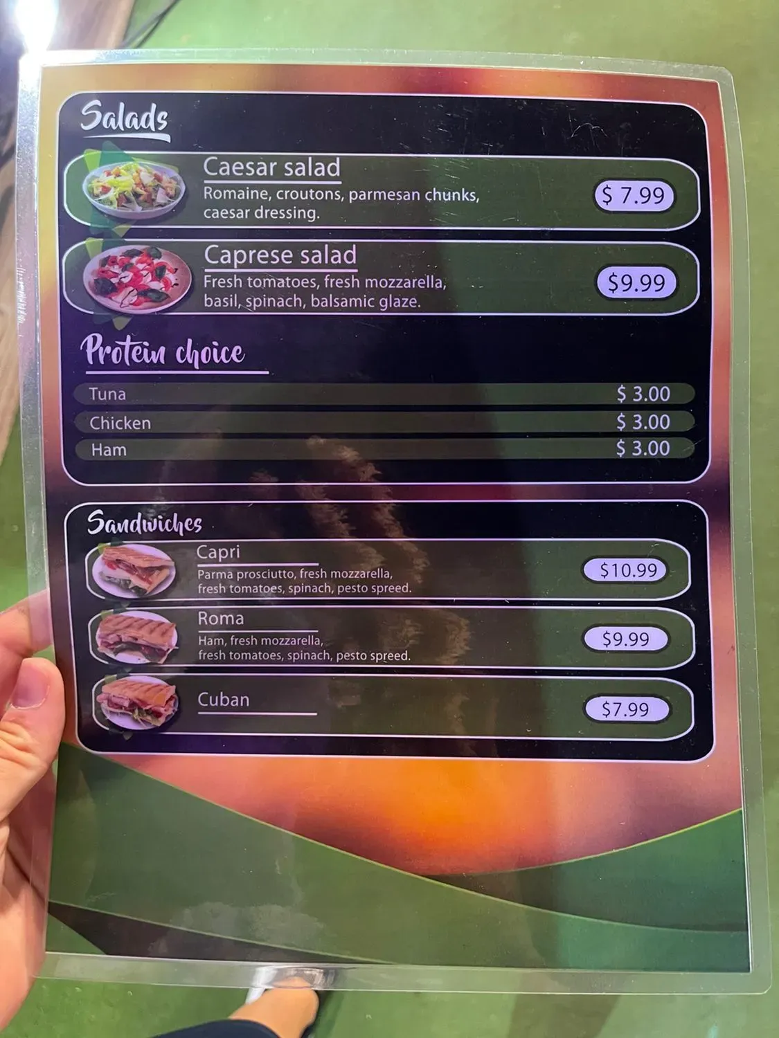 Menu 3