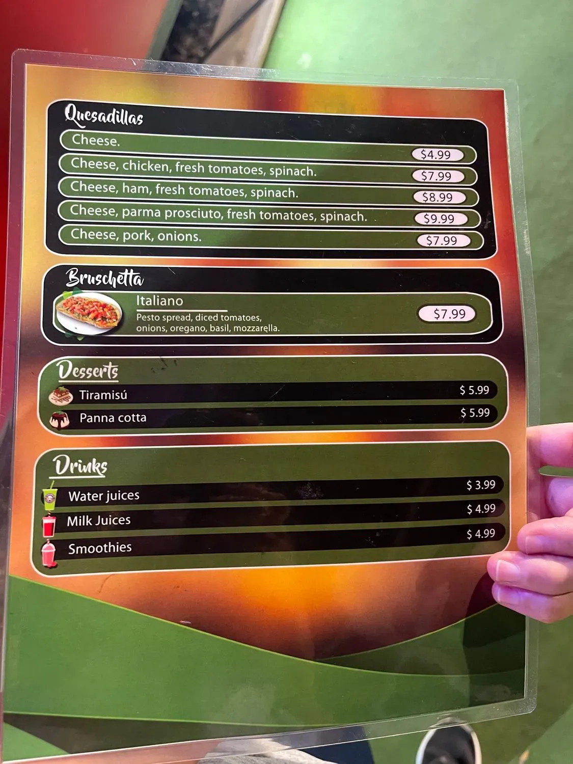 Menu 5