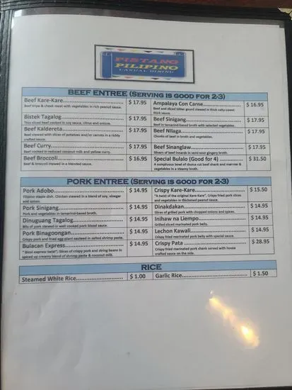 Menu 1