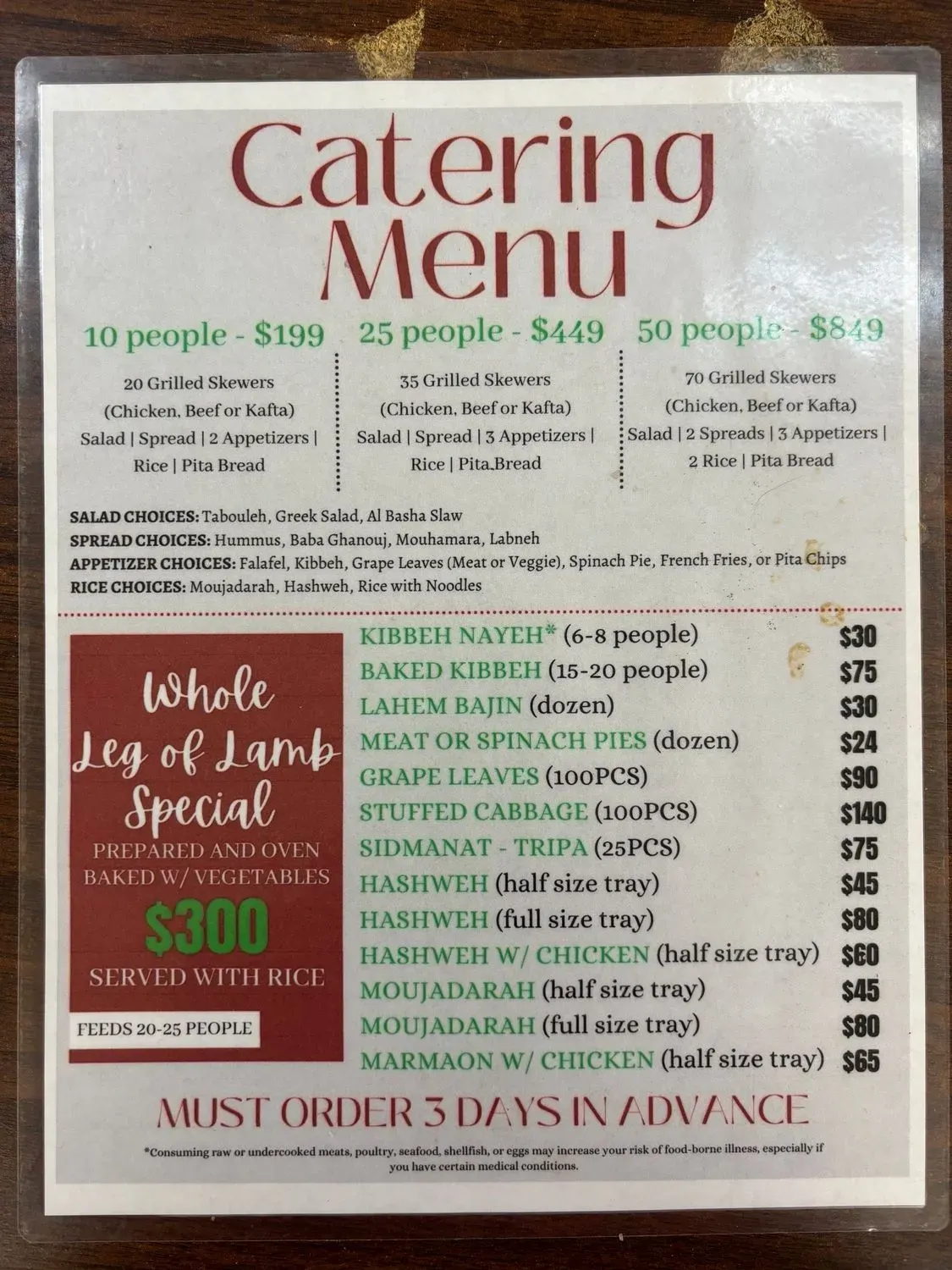 Menu 6