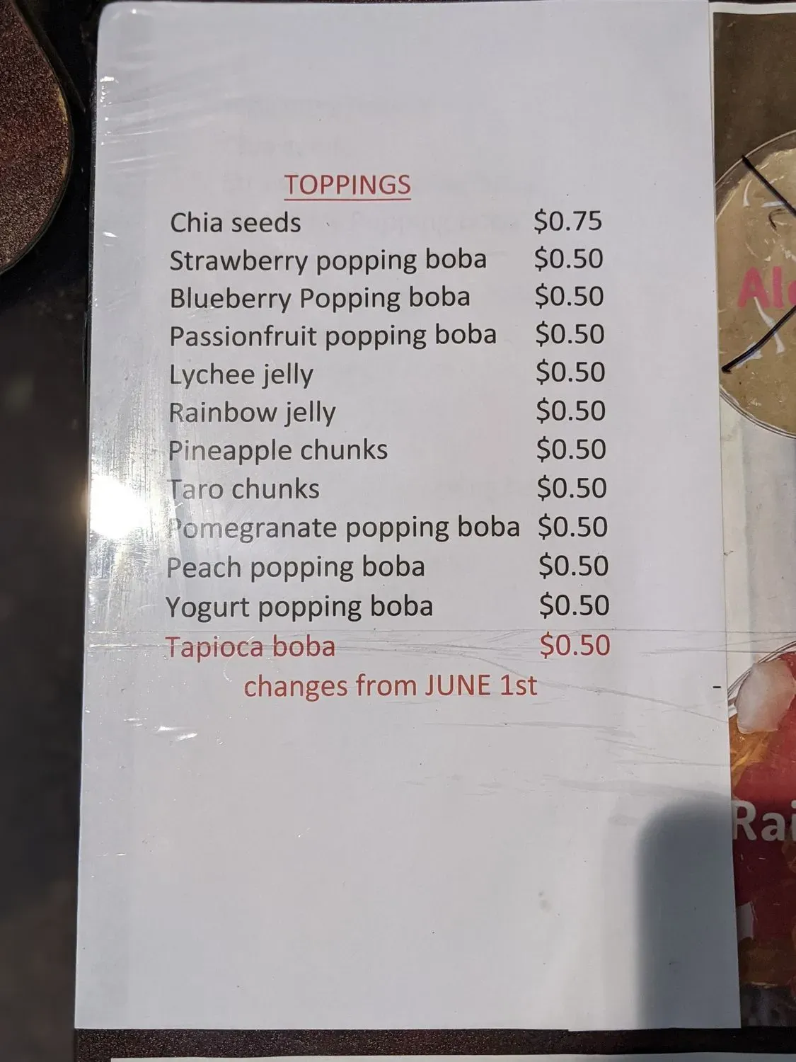 Menu 5